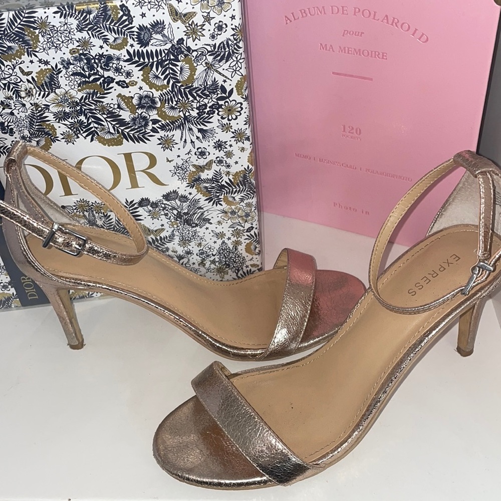 Express- Blush Strappy Heels